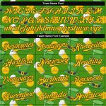 Custom Name & Number St. Patricks Day Baseball Jersey - Personalized Kelly Green Gold-Black 3D Pattern Design Personalized