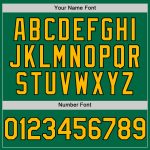 Custom Name and Number Baseball Jersey - Authentic Sleeveless Kelly Green with Gold-Black Design Personalized Kelly Green