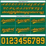 Custom Team Name Number Kelly Green Gold-Black Authentic Basketball Shorts - Personalized Throwback Style Personalized Kelly