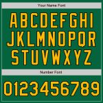 Custom Name Number Kelly Green Gold Black Varsity Bomber Jacket Full-Snap Two Tone Letterman Personalized Kelly Green Gold-Black
