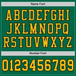 Custom Name Number Authentic Football Jersey - Personalized Kelly Green Gold-Black Mesh Team Jersey Personalized Kelly Green