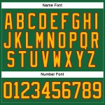 Custom Name and Number Hockey Lace Neck Jersey in Kelly Green with Gold-Red Design - Personalized Team Gear Personalized