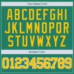 Custom Personalized Kelly Green Gold White Basketball Jersey with Name and Number - Authentic Throwback Team Apparel Personalized