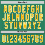 Personalized Hockey Jersey in Kelly Green with Gold and White Trim Personalized Kelly Green Gold-White Hockey Jersey