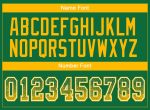 Custom Name and Number Kelly Green Football Jersey - Fashion Mesh Drift Team Jersey Gold-White Personalized Kelly Green Gold-White