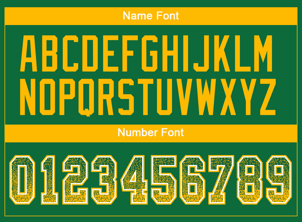 Personalized Kelly Green Gold-White Mesh Drift Fashion Football Jersey Team Custom Name and Number Custom Name and Number Kelly Green Football Jersey - Fashion Mesh Drift Team Jersey Gold-White Personalized Kelly Green Gold-White - Image 4