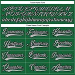 Custom Hockey Jersey with Name and Number in Kelly Green and Gray-Black Lace Neck Design Personalized Kelly Green Gray-Black