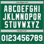 Custom Name Number Kelly Green Gray Pinstripe Unisex Softball Jersey - Personalized Two-Button Team Apparel Personalized
