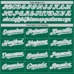 Custom Name Number Personalized Twinkle Star Baseball Jersey - 3D Gradient Kelly Green Gray-White Design Personalized Kelly