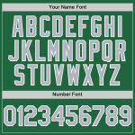 Custom Personalized Baseball Jersey - Kelly Green Gray and White Mesh, Authentic Throwback with Name and Number Personalized