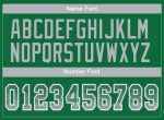 Custom Name Number Football Jersey in Kelly Green Gray-White Mesh Drift Design Personalized Kelly Green Gray-White Mesh Drift