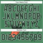 Custom Team Name Number Crocodile Performance T-Shirt in Kelly Green with 3D Pattern Design Personalized Kelly Green Green-White