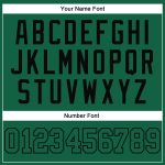 Custom Name and Number Authentic Baseball Jersey in Kelly Green and Black - Personalized Team Jersey Personalized Kelly Green