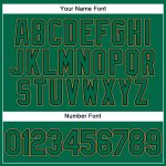 Custom Name and Number Performance Golf Polo Shirt - Kelly Green with Black and Old Gold - Personalized Team Apparel Personalized