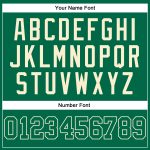 Custom Name and Number Authentic Throwback Basketball Jersey in Kelly Green and Cream - Personalized Team Apparel Personalized
