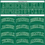 Custom Name and Number Authentic Throwback Basketball Jersey in Kelly Green and Cream - Personalized Team Apparel Personalized