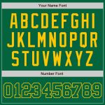 Personalized Authentic Baseball Jersey in Kelly Green and Gold for Fans Personalized Kelly Green Kelly Green-Gold Authentic