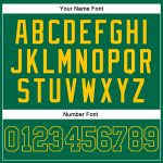 Personalized Custom Name and Number Kelly Green-Gold Baseball Jersey Authentic Sleeveless Design Personalized Kelly Green
