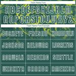 Personalized Green Gold Soccer Jersey Uniform - Sublimation Design, Customizable Name and Number Personalized Kelly Green