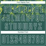 Personalized Green Gold Soccer Jersey Uniform - Sublimation Design, Customizable Name and Number Personalized Kelly Green