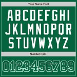 Personalized Kelly Green and White Authentic Baseball Jersey for Men & Women Personalized Kelly Green Kelly Green-White Authentic