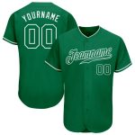 Personalized Kelly Green Baseball Jersey with Custom Name and Number - Authentic Team Gear Personalized Kelly Green Kelly