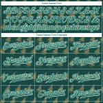 Personalized Kelly Green White Christmas 3D Baseball Jersey for Men and Women Personalized Kelly Green Kelly Green-White