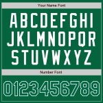Custom Name and Number Unisex Softball Jersey in Kelly Green and White - Personalized Two-Button Design Personalized Kelly