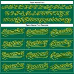 Personalized Custom Name and Number Golf Polo Shirt in Kelly Green-Yellow Performance Vapor for Team Sports Personalized