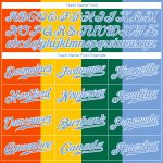 Custom Name & Number Hawaii Coconut Trees Baseball Jersey - 3D Pattern, Light Blue & Kelly Green Design Personalized Kelly