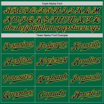 Personalized Authentic Baseball Jersey in Kelly Green with Navy-Gold Trim Personalized Kelly Green Navy-Gold Authentic Baseball