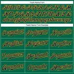 Custom Personalized Baseball Jersey with Name and Number - Kelly Green Navy-Gold Sleeveless Authentic Design Personalized