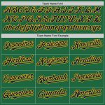 Custom Name & Number Kelly Green Navy-Yellow Mesh Authentic Throwback Baseball Jersey - Personalized Team Gear Personalized