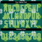 Personalized St. Patricks Day Baseball Jersey - Kelly Green Neon Green White 3D Pattern Design Personalized Kelly Green Neon