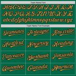 Personalized Baseball Jersey with Custom Name and Number, 3D Twinkle Star Gradient Design in Kelly Green and Old Gold-Black