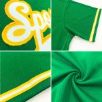 Personalized American Flag Baseball Jersey, Kelly Green Old Gold Black, Custom Name & Number, Authentic Team Apparel Personalized