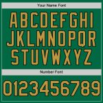 Personalized Kelly Green Black Old Gold Baseball Jersey Sleeveless Authentic Personalized Kelly Green Old Gold-Black Authentic