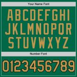 Custom Name and Number Kelly Green Old Gold-Black Authentic Baseball Jersey - Personalized Throwback Team Apparel Personalized