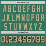 Personalized Kelly Green Basketball Jersey - Authentic Throwback in Old Gold and Black Personalized Kelly Green Old Gold-Black