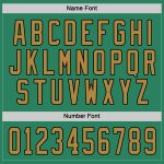 Personalized Green Black Hockey Jersey - Custom Kelly Gold Team Jersey Personalized Kelly Green Old Gold-Black Hockey Jersey