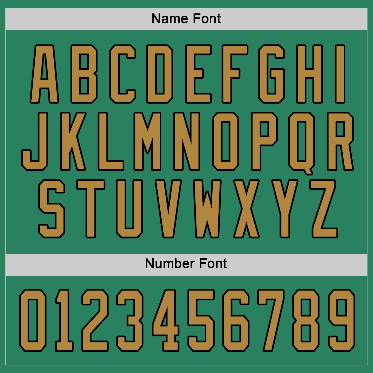 Personalized Kelly Green Old Gold-Black Hockey Jersey Personalized Green Black Hockey Jersey - Custom Kelly Gold Team Jersey Personalized Kelly Green Old Gold-Black Hockey Jersey - Image 4