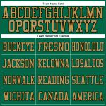 Personalized Kelly Green Football Jersey with Black Mesh in Old Gold - Authentic Design Personalized Kelly Green Old Gold-Black