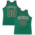 Custom Name Number Olive-White Kelly Green Basketball Jersey Authentic Throwback Design Team Spirit Wear Personalized Kelly