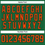 Custom Name and Number Hockey Jersey for Team - Personalized Kelly Green with Orange-Black Lace Neck Personalized Kelly Green