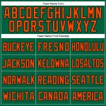 Custom Name Number Throwback Baseball Jersey in Kelly Green Orange-Black Mesh - Personalized Team Jersey Personalized Kelly