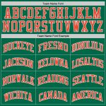 Personalized Kelly Green Orange White Throwback Basketball Jersey Authentic Personalized Kelly Green Orange-White Authentic