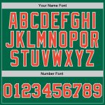 Personalized Kelly Green Orange White Throwback Basketball Jersey Authentic Personalized Kelly Green Orange-White Authentic