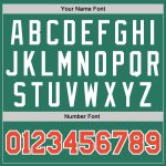 Custom Name Number Personalized Throwback Basketball Jersey - Kelly Green Orange-White Authentic Team Personalized Kelly