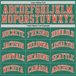 Custom Name Number Personalized Throwback Basketball Jersey - Kelly Green Orange-White Authentic Team Personalized Kelly