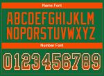 Custom Name and Number Mesh Football Jersey in Kelly Green with Orange-White Drift Design - Personalized Team Apparel Personalized